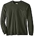 Key Apparel Men's Big-Tall Heavyweight Long Sleeve Pocket T-Shirt, Forest Green, X-Large/Tall