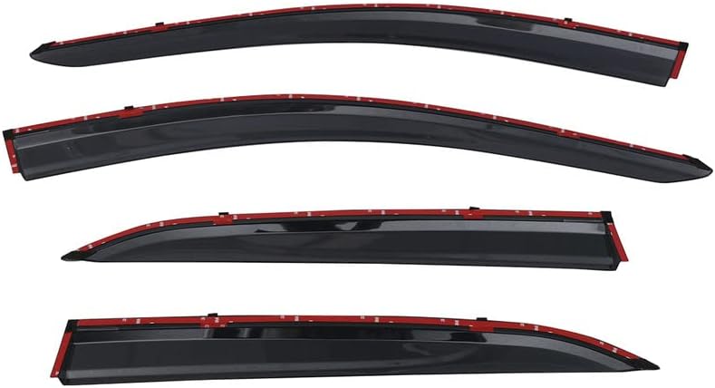 Chrome Window Deflectors Compatible with Chevrolet Equinox 2018 2019 2020 2021 2022 Window Visor Sun Rain Deflector Guards Chrome