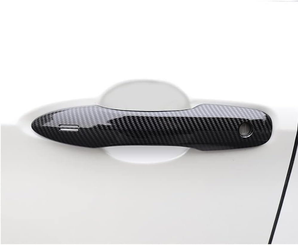 Beautost Fit for Toyota Prius 2023 2024 2025 2026 Door Handle Cover Trims (Carbon Fiber Patttrm)