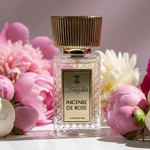Image of Incense De Rose Hair Perfume 30ml - Floral Incense Hair Mist for Women | Long Lasting Rose Amber Hair Fragrance | Lightweight Non-Drying Luxury Hair Scent