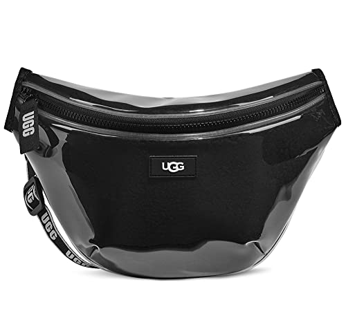 UGG Damen Nasha Gürteltasche transparent Crossbody-Umhängetasche, Schwarz