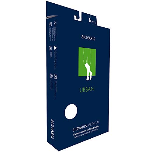 Meia 3/4 Panturrilha Urban 193B 15-20 MMHG Sigvaris Preta Preta Grande