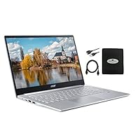 2021 Acer Swift 3 Laptop 14″ FHD Ultra-Thin, 6-Core AMD Ryzen 5 4500U (Up to 4.0GHz), 8GB RAM, 512GB SSD, Fingerprint Reader, Back-lit KB, WiFi 6 802.11ax Win 10 w/GM Accessories