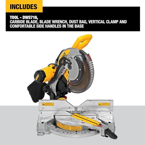 Dewalt DWS716 Miter Saw, Double-Bevel, Compound thumb #3
