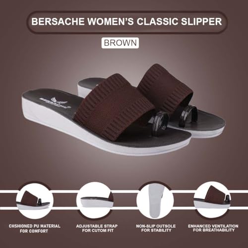 Image of BERSACHE Extra Soft Classic Casual with Regular wear with Ultra Soft & Flexibility Technology Slipper for Women's