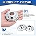 uxcell 2Pcs Timing Belt Pulley Aluminum Idler Pulley XL40 Teeth 1
