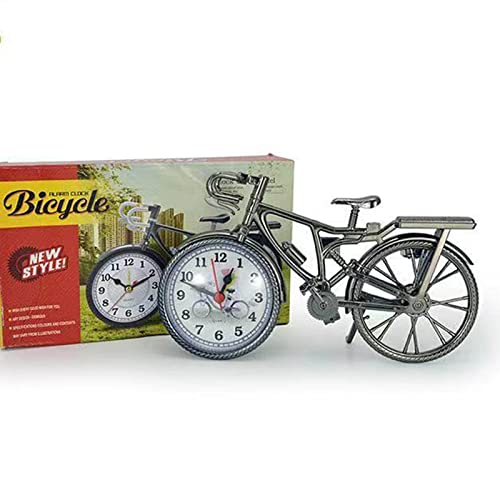 Sardfxul Bicycle Shape Alarm Clock, Vintage Arabic Numeral Creative Table Clock, Home Office Bedroom Desktop Decoration, Birthday Desktop Alarm Clock For Classroom #TOP3