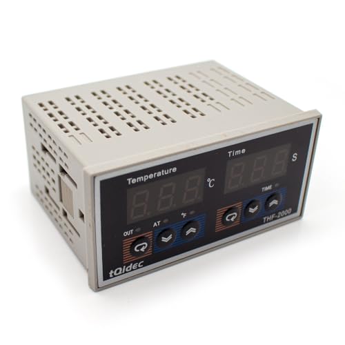 Digital Display PID Controller Electrical Thermostat Time and Temperature Integrated Control K Type Relay/SSR AC85-265V THF-2000 (SSR Output)