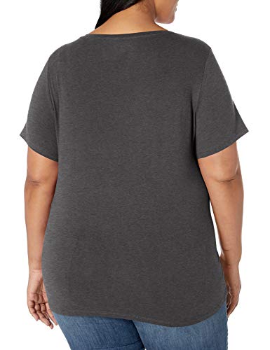 Image of Amazon Essentials Women's Plus Size Short-Sleeve V-Neck T-Shirt