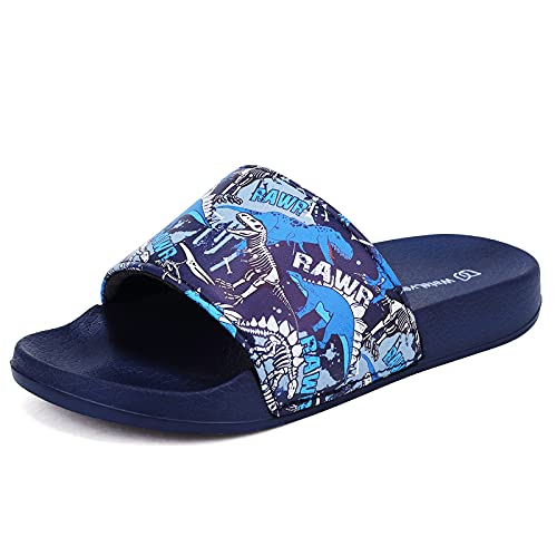 Image of WateLves Girls & Boys Slide Sandals Kids Summer Slippers Slip On for Outdoor Beach Pool Shower (Little Kid /Big Kid)