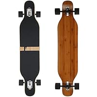 FunTomia Longboard mit 3 Flex Stufen Drop Through Cruiser Komplettboard Mach1 Speed Kugellager T-Tool