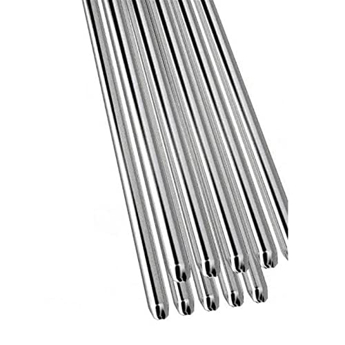 Lueao Cqinju-Welding Wire Rods 10Pcs 1.6mm 2mm Aluminium Flux Cored Weld Wire Easy Melt Welding Rods For Aluminum Welding Sold, Multipurpose Repair Rods (Diameter : 2.0mm)