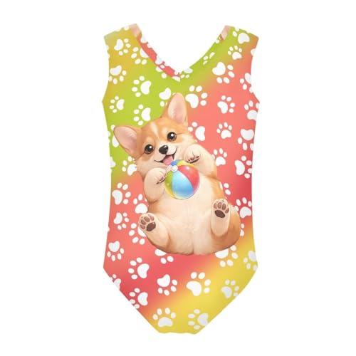 Image of Mumeson Girls One Piece Swimsuits Lightweight V-Neck Swimwear Bathing Suits for Little Girls 3-14 Years
