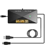 CSUXYD Tv Aerial Booster, High Gain Tv Signal Booster Aerial Amplifier, USB Power Adjustable Reception Range Tvs Antenna Booster Amplifier(Black-316)