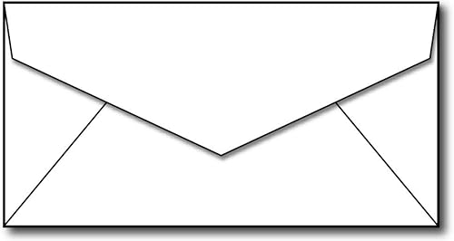 Sobres monarca blancos (3 78 x 7 12 pulgadas), 100 sobres, solapa cuadrada engomada estándar, se adapta a papel ejecutivo