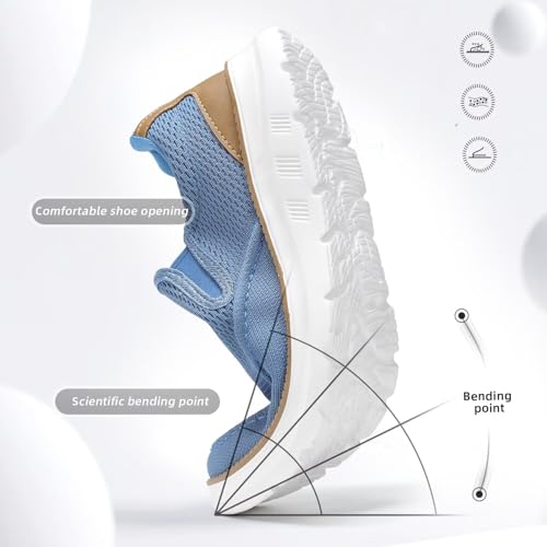 Image of Mens Casual Loafers Slip-on Boat Mesh Walking Shoes Business Oxfords Sneakers Work Comfortable Lightweight Soft Sole