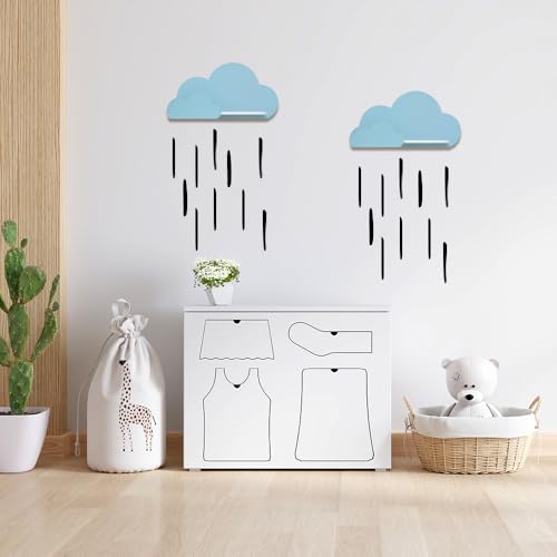 192 stickers vinilo irregulares para pared negro miniatura 4