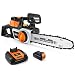 Produktbild Tacklife 36V Akku-Kettensäge mit akku und ladegerät(2,5AH Samsung Lithium Batterie x 1 und 1H Schnellladegerät x 1), 30cm Schwert, bürstenloser Motor- PCS01B