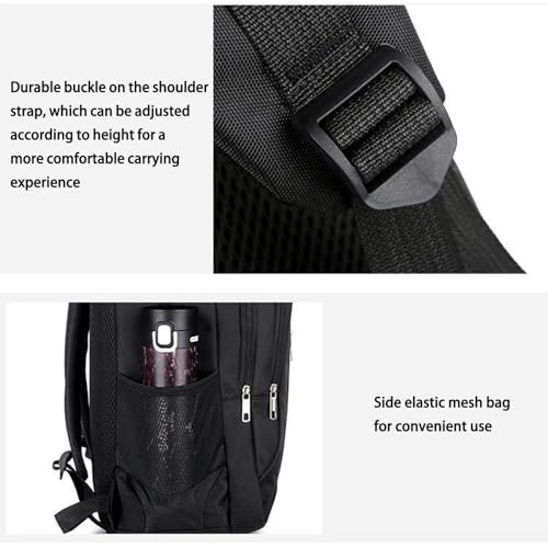 Business Travel Laptop Backpack College Bag Outdoor Rucksack For Men And Student Business Laptop (Black, One Size)4