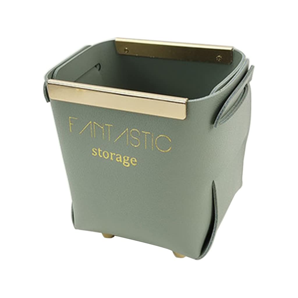 Jazuaiao Exquisite Goods Storage Box Foldable Small Size Large Capacity Makeup Storage Bucket for Cosmetics Stationeries Sundries Desktop Case for Cosmetics Stationeries Sundries Home Dorm