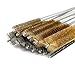 14pcs Stainless Steel Brass Wire Tube Brushes Set,12 Inch Long Wire Brushes for Pipe Cleaning Set, Tube Bottle Brush Kit for Auto Parts, Bottles, Guns, Glass, Tubes, Etc