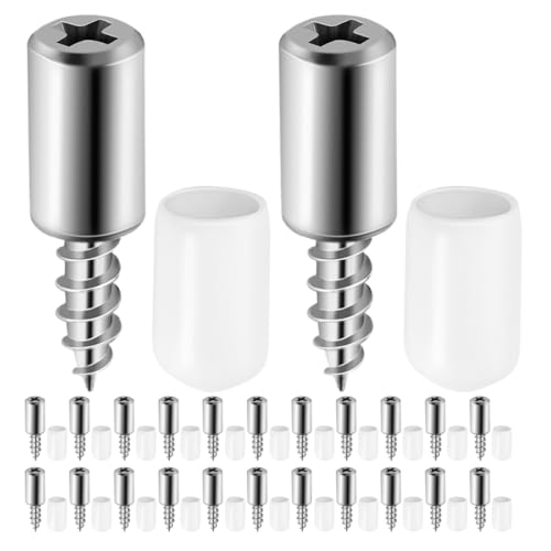 NUOBESTY 50 Clavos Para Tabiques De Armario Tornillos De Cabeza Avellanada Clavijas Para Armarios Soportes Para Estantes Manguitos De Goma Tornillos Autorroscantes Para Tabiques