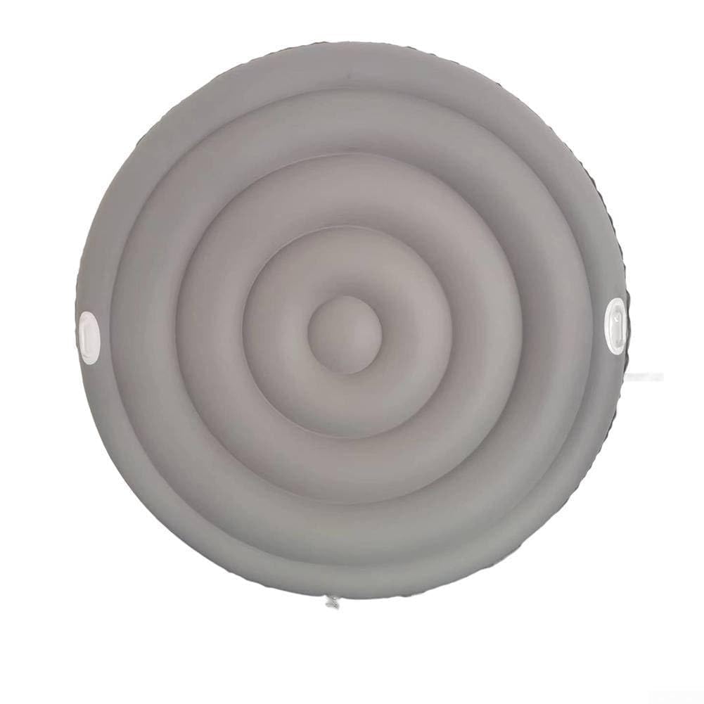Copertura gonfiabile 145 cm grigio risparmio energetico copertura | Adatto per piscine da 165 cm, blocca i raggi UV, riduce i costi di riscaldamento, PVC, finitura grigia