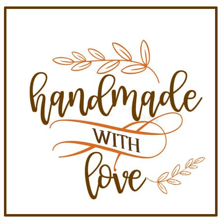 Cosmos Attractive Handmade with Love Stickers 100 PCS