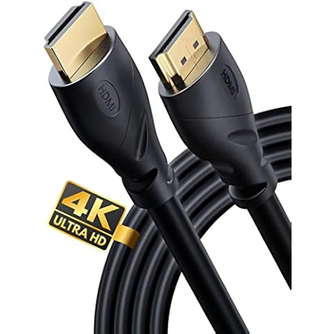 PowerBear 4K HDMI Cable 15 ft | High Speed, Rubber & Gold Connectors, 4K @ 60Hz, Ultra HD, 2K, 1080P, & ARC Compatible for Laptop, Monitor, PS5, PS4, Xbox One, Fire TV, Apple TV & More… Cover