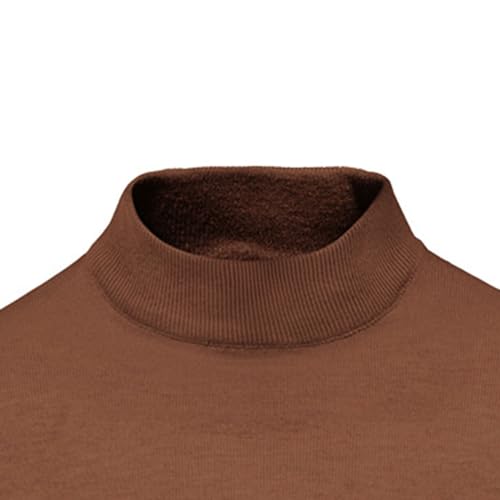 Mens Half Turtleneck Knit Sweater Casual Solid Color Male Knitted Pullover Slim Fit Long Sleeve Knits Sweaters2