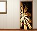 Produktbild Türaufkleber Sport Dart Pfeil Dartscheibe Kat8 Ziel Scheibe Tür Aufkleber Bild Türposter Türfolie Druck selbstklebend 15B978, Türgrösse:90cmx200cm