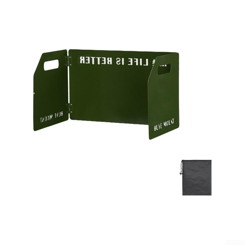 Belnotelt 3-Panel Foldable Camping Windshield, Lightweight