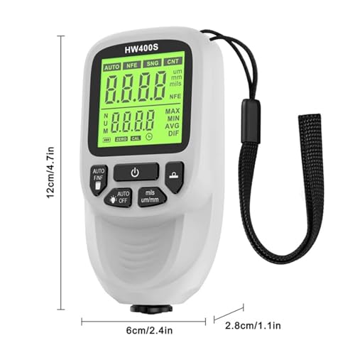 Medidor digital de espesor de pintura automotriz miniatura 2