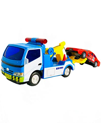 Big Daddy Police Wrecker Truck And Toy Car Combo Set Tow Truck Toy Includes A Tire Plate For Safe Towing #TOP1