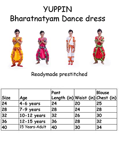 Image of Bharatnatyam readymade Dance dress for Girls and Women
