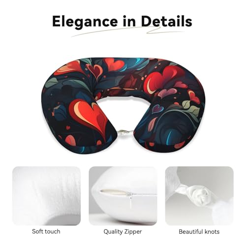 Almohada de espuma viscoelástica para viaje u-shaped miniatura 4