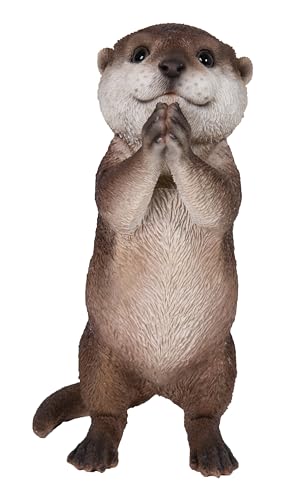Hi-Line Gift Ltd Statuette priante Loutre 87991-C en polyrésine Hauteur 18,8 cm