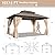 VIWAT 10x14 FT Hardtop Gazebo with Aluminum Frame, Galvanized Steel Double Roof Gazebo with Nettings and Curtains, Permanent Outdoor Metal Pavilion for Patio, Deck, Lawn and Garden,Brown