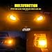 AUXLIGHT 1156 7506 LED Bulb Amber, 1141 1003 BA15S LED Turn Signal Lights Bulbs with Projector, Ultra Bright for Blinker Marker DRL Parking Lights (Pack of 2)