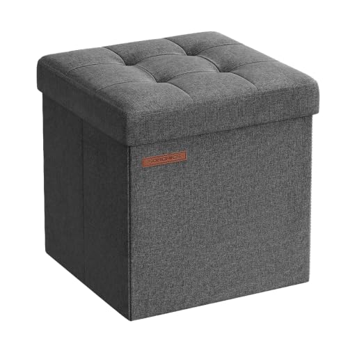 SONGMICS Banco com Espaço de Armazenamento 30 x 30 cm