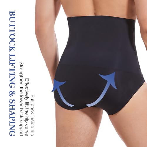 Men`s Shapewear Tummy Control Shorts Compression, Slimming Body Shaper,Men Boxer Briefs Underwear3