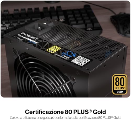 Supremo FM6 Gold 850W, alimentatore ATX 3.1 per PC, certificazione 80 PLUS® Gold, funzionamento silenzioso, ventola Fluctus con cuscinetto FDB, condensatori 100% giapponesi, gestione dei cavi - Alimentatore - Immagine 2