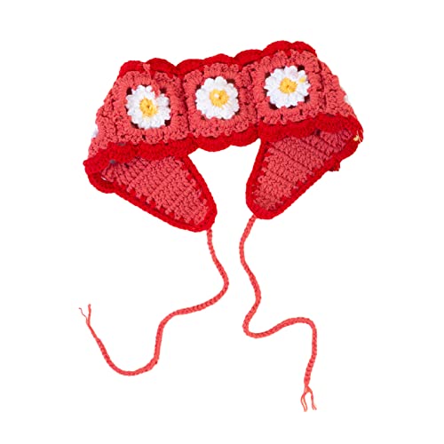 Flower Pattern Crochet Turban Hot Girl Elastic Hair Scarf Knitted Headband For Women Fashion Photo Hair Accessory Knit Bandana Head Scarf Knit Bandana For Women Knit Bandana Knit Bandana For #TOP4