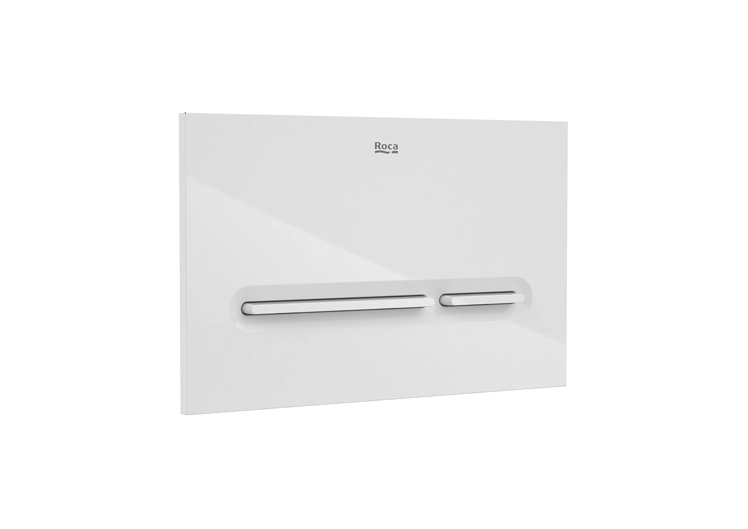 Roca A890199000 Placa de accionamiento PL5 Dual One con descarga dual Blanca