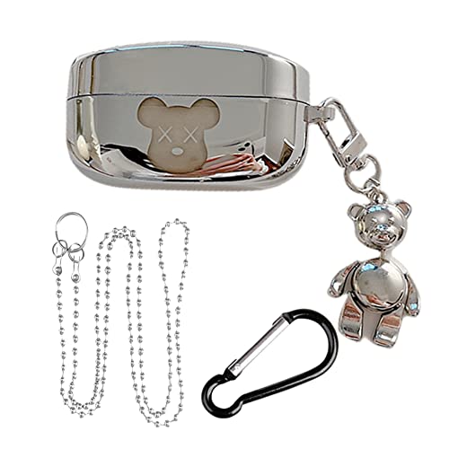 DANST For WF-1000XM4 ケース 全面保護カバー 傷防止 落下防止 耐衝撃 防水 防塵 充電便利 ヘッドホンケース 創造性 ファッションい かわいい ソニー ワイヤレス イヤホン用 保護ケース tpu素材 分離式 電気メッキと塗装 ソフトカ