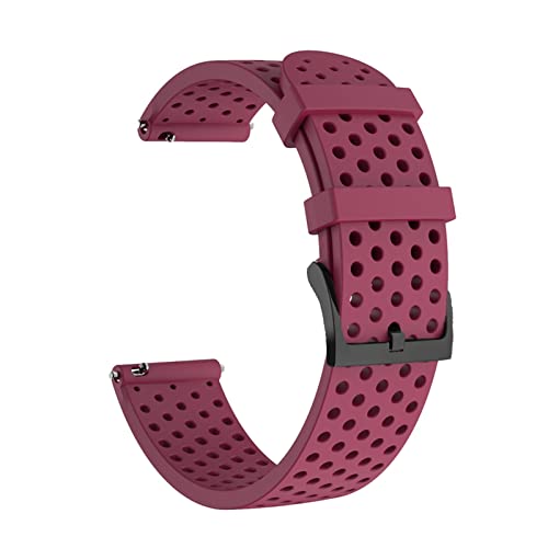 MODBAND Correa de reloj de silicona de 20 mm para SUunto 3 Fitness Watch Band para Polar Ignite/2/Unite Smartwatch Belt Writband, For Suunto 3 Fitness, Agate
