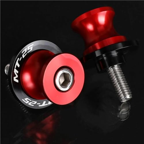 Bobines de bras oscillant M6 en aluminium CNC pour moto MT25 de 2005 à 2025