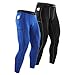 Runhit Compression Pants Men with Pocket,2 Pack Spandex Running Pants for Men Tights and Leggings Workout Athletic Shorts Base Layer