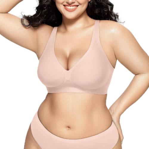 Image of Vertvie Wireless Jelly Bras Push Up Plunge Seamless Supportive