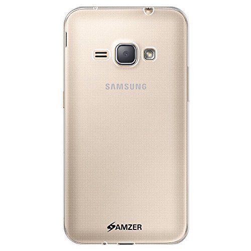 AMZER Pudding Soft Gel TPU Skin Fit Case Cover for Samsung Galaxy J1 2016 SM-J120F - Clear